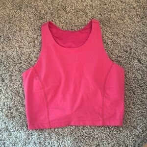 Hot Pink Zella Cropped Tank Top